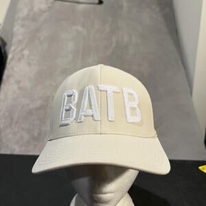 G Fore Hat Cap Snap Back Cream White BATB Embroidered Golf Mens Logo Adjustable